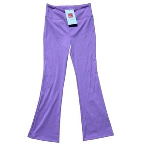 NWT! Girls Big Elephant Flared purple leggings. School.Play.Dance. Size Small.